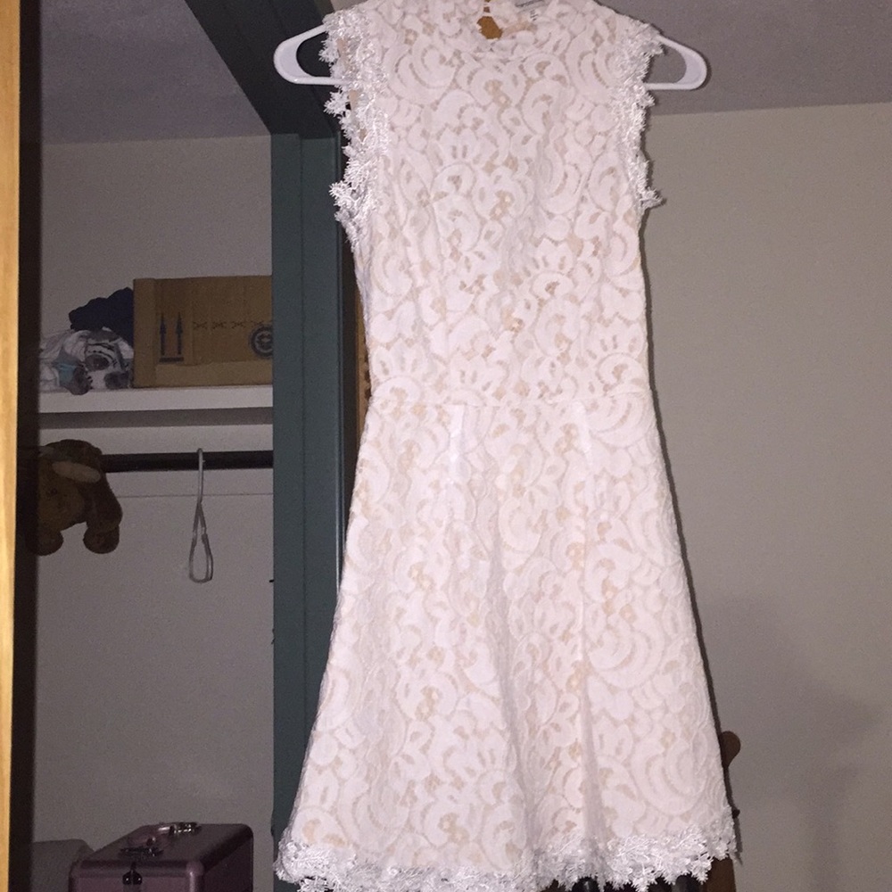 Francesca's White Lace Dress - Picture 1 of 4